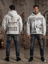 Focus Street Liberty Rhinestones Cropped Hoodie Multi Colors