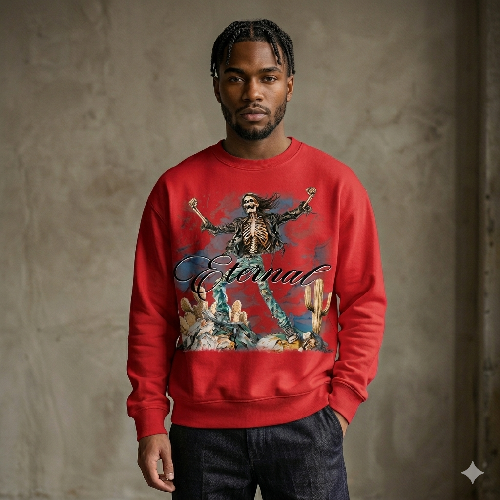 Forty Eternal Crewneck Fleece Sweatshirt Multi Colors