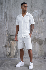 REBEL MINDS RS LION EMBOSSED SHORT SET