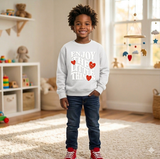 DISASTER KIDS ENJOY CREW NECK SWEATSHIRT MULTI COLORS