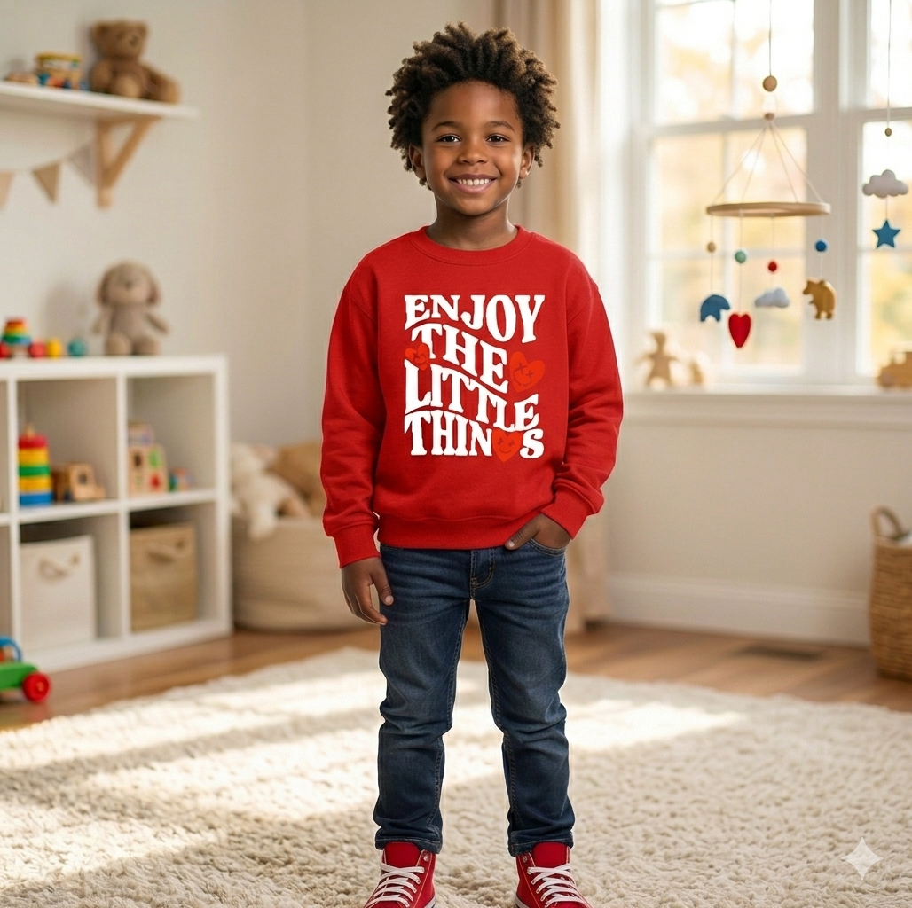 DISASTER KIDS ENJOY CREW NECK SWEATSHIRT MULTI COLORS