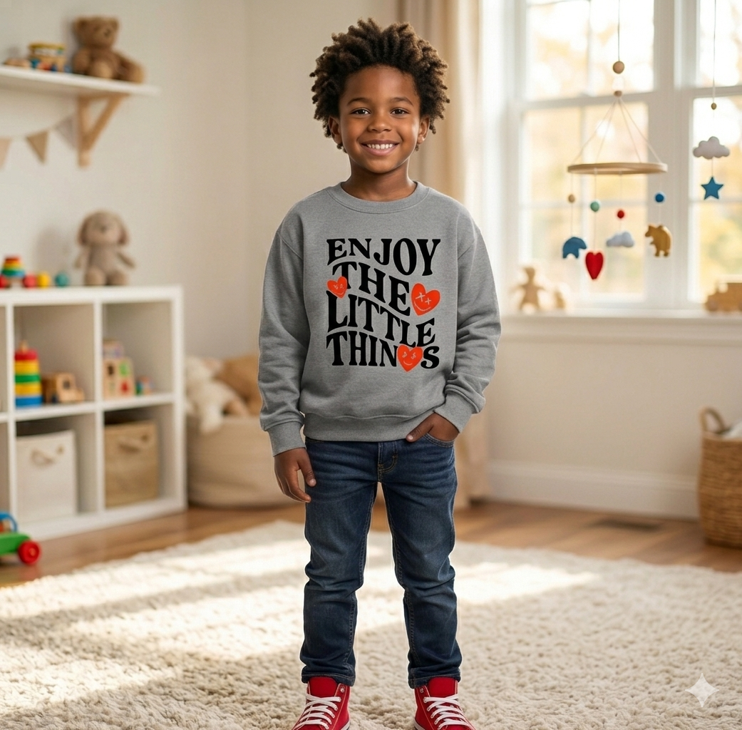 DISASTER KIDS ENJOY CREW NECK SWEATSHIRT MULTI COLORS