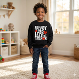 DISASTER KIDS ENJOY CREW NECK SWEATSHIRT MULTI COLORS