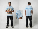 Focus Rhinestone Belief Loose Fit Heavy Weight T-Shirt Multi Colors