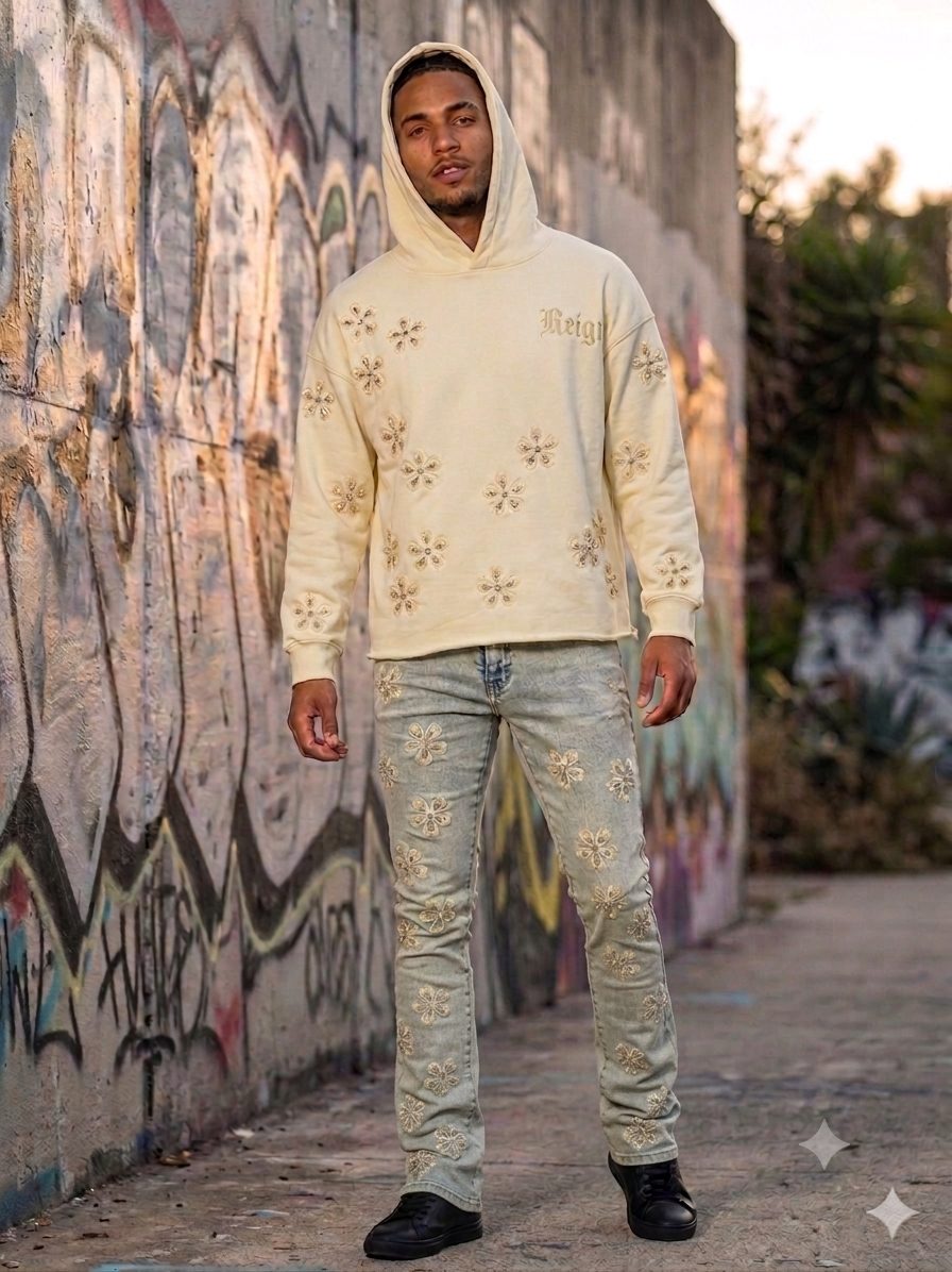 Focus Crystal Semi Sacred Stacked jeans Multi Colors (Jeans Only)