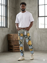 FOCUS CHENILLE JEANS MULTI PATCH MULTI COLORS