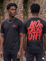 DLD No Days Off Puff Print Oversized T-Shirt Multi Colors