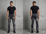 Fwrd Men Slim Fit Crystal Templar Jeans Black Wash