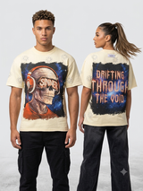 Focus Rhinestone Sinner Loose Fit Heavy Weight T-Shirt Multi Colors