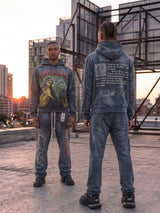 Pj Mark Praise The Lord Rhinestone Washed Fleece Jogger Multi Colors