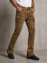 Pj Mark Stone Wash Cargo Pants Multi Colors