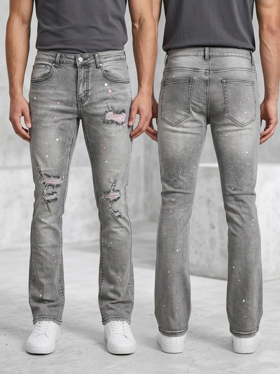 Denim City Rip N Repair Stacked Jeans