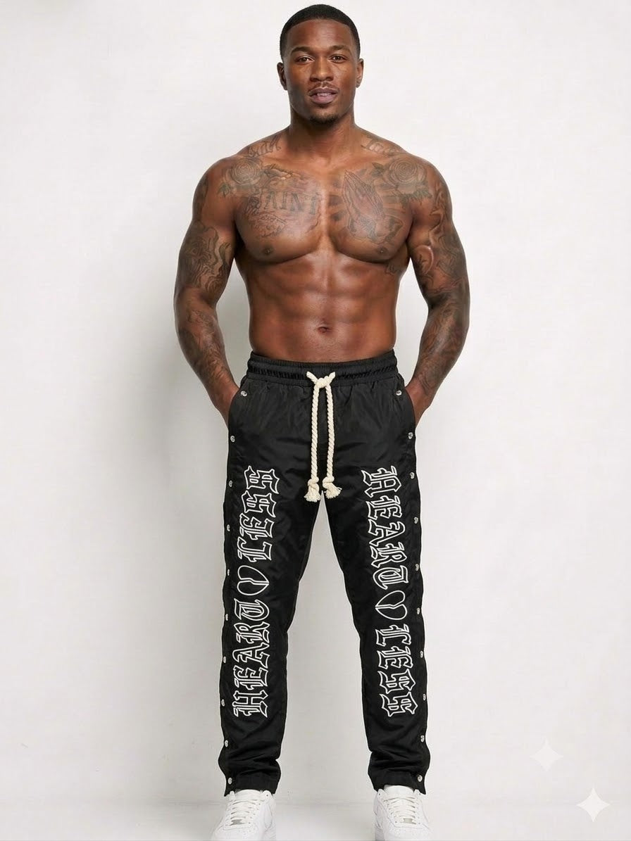 Focus Heartless Nylon Track Pants Multi Colors