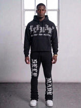 Focus Self Made Rhinestone Stacked (Sweatpants Only) Multi Colors