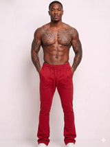 Blind Trust Fleece Stacked Pants Multi Colors