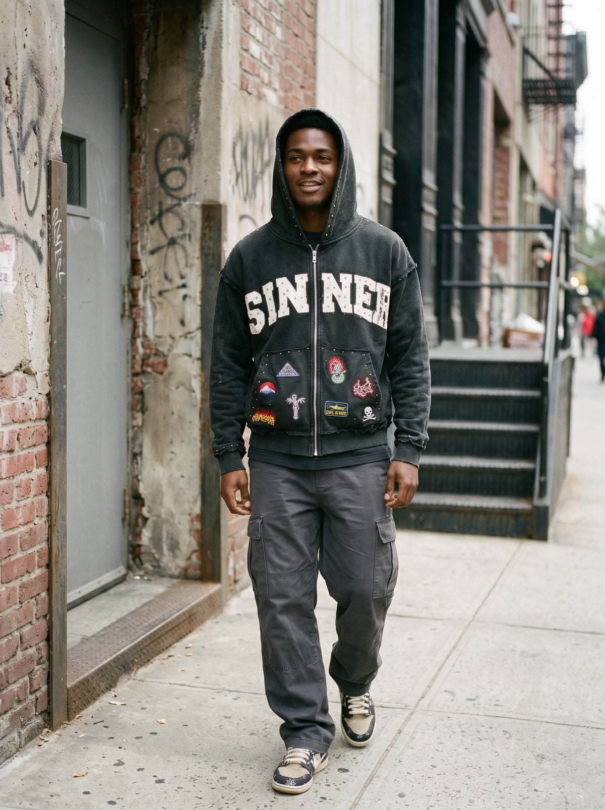 Focus Sinner Zip Up Hoodie Multi Colors