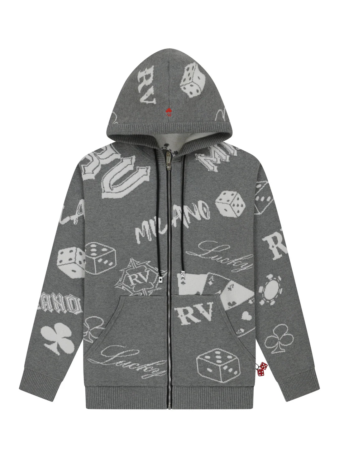 Roberto Vino Milano Game Hoodie Jacket Multi Colors