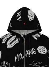 Roberto Vino Milano Game Hoodie Jacket Multi Colors