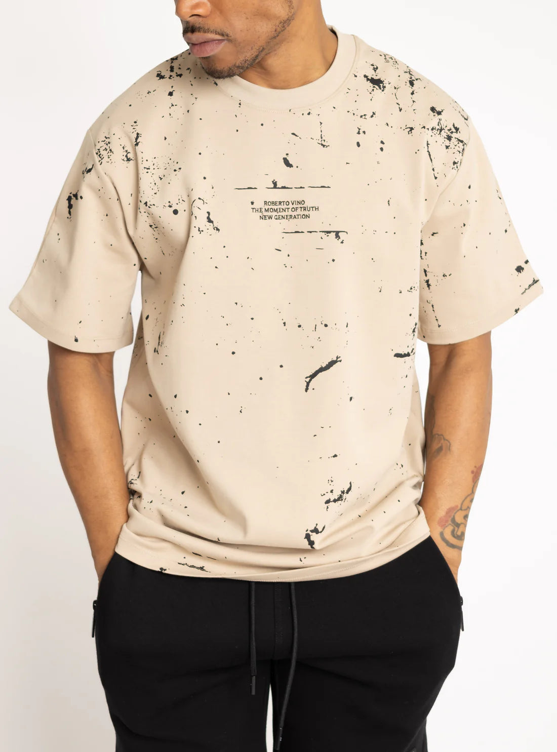 Roberto Vino Milano Moment Of Truth Over Sized T-Shirt Multi Colors