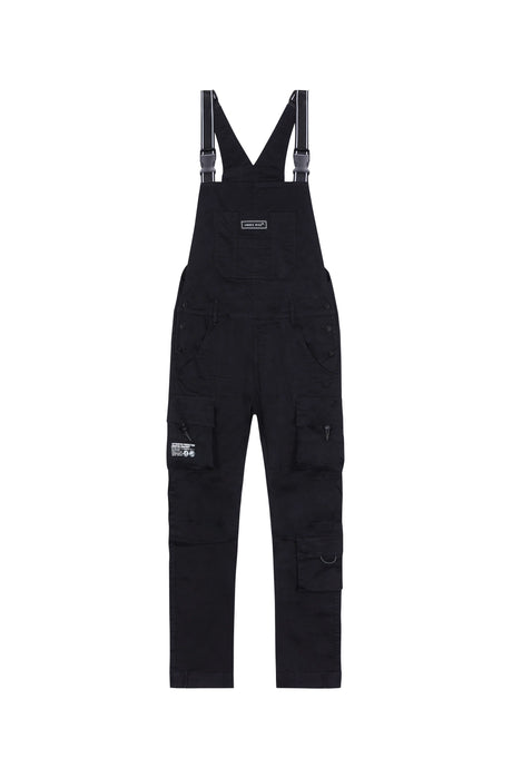 Smoke Rise - Twill Utility Overall - Black