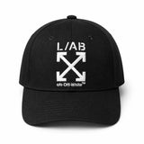 L/AB CO Off-White Clamp Arrows Curved Brim Twill Hats Multi Colors