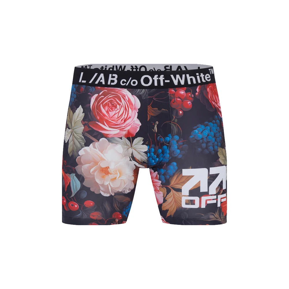 L/AB CO Off-White Clamp Arrows Peony Floral Boxer