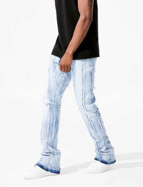 Jordan Craig Jeans - Stacked Ross - Down - Blue