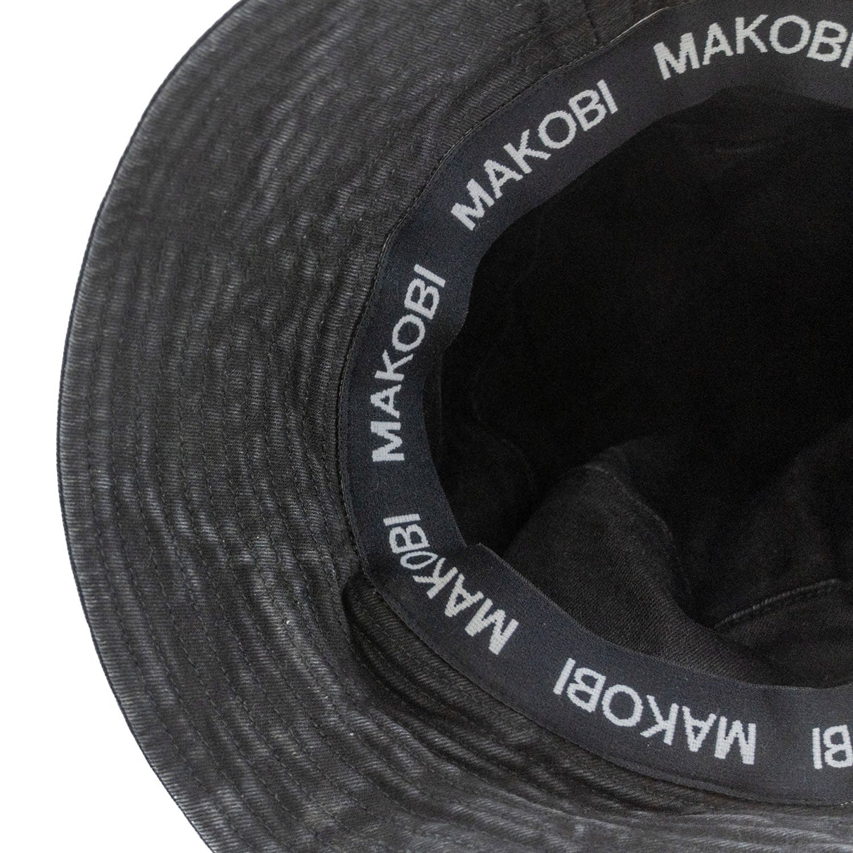 Makobi M016 Rinaldi Denim Bucket Hat - Black