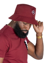 Makobi M033 Colton Nylon Bucket Hat - Burgundy