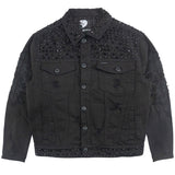 Makobi Denim Jacket | M1013 Positoni Denim - Black