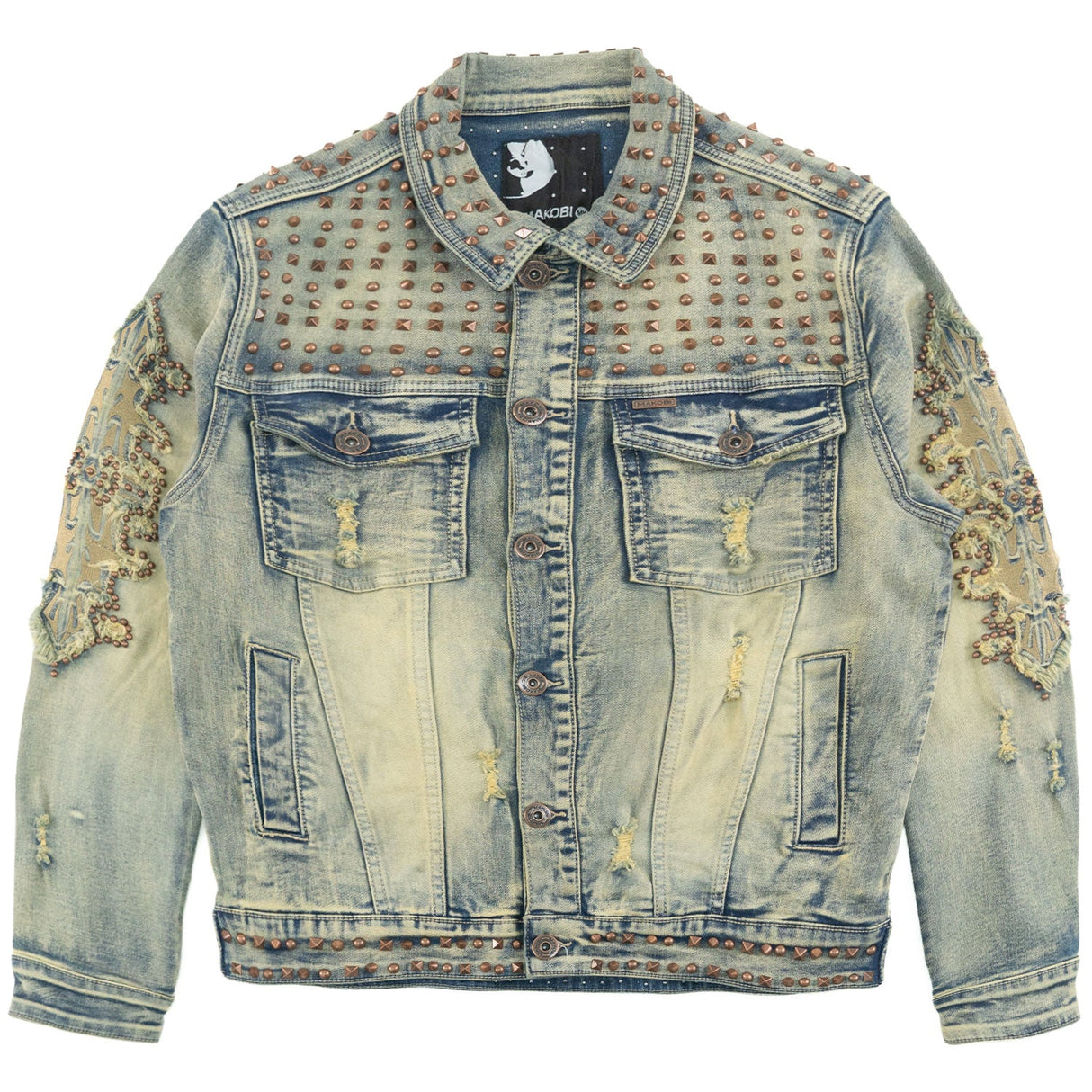 Makobi Denim Jacket | M1013 Positoni Denim - Dirt