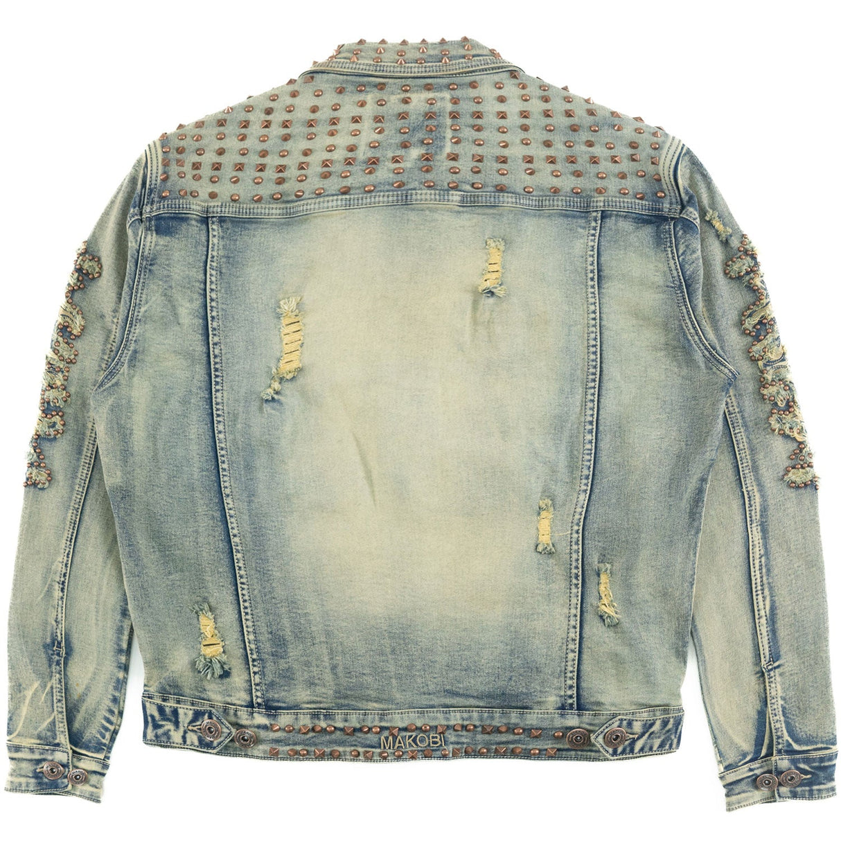 Makobi Denim Jacket | M1013 Positoni Denim - Dirt