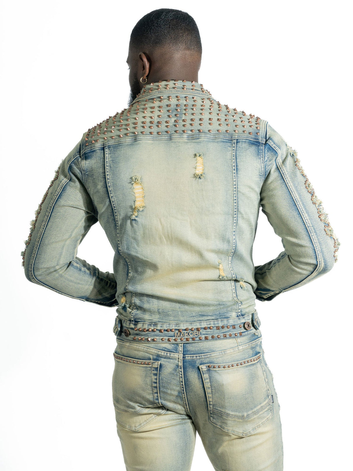 Makobi Denim Jacket | M1013 Positoni Denim - Dirt