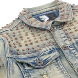 Makobi Denim Jacket | M1013 Positoni Denim - Dirt