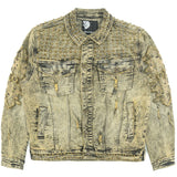 Makobi Denim Jacket | M1013 Positoni Denim - Olive