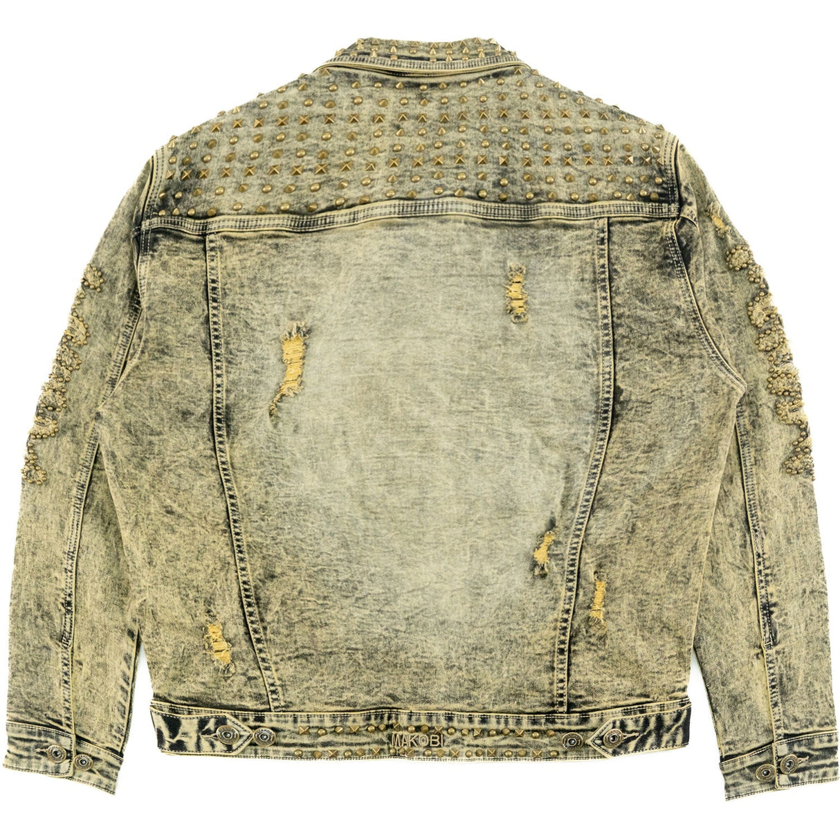 Makobi Denim Jacket | M1013 Positoni Denim - Olive