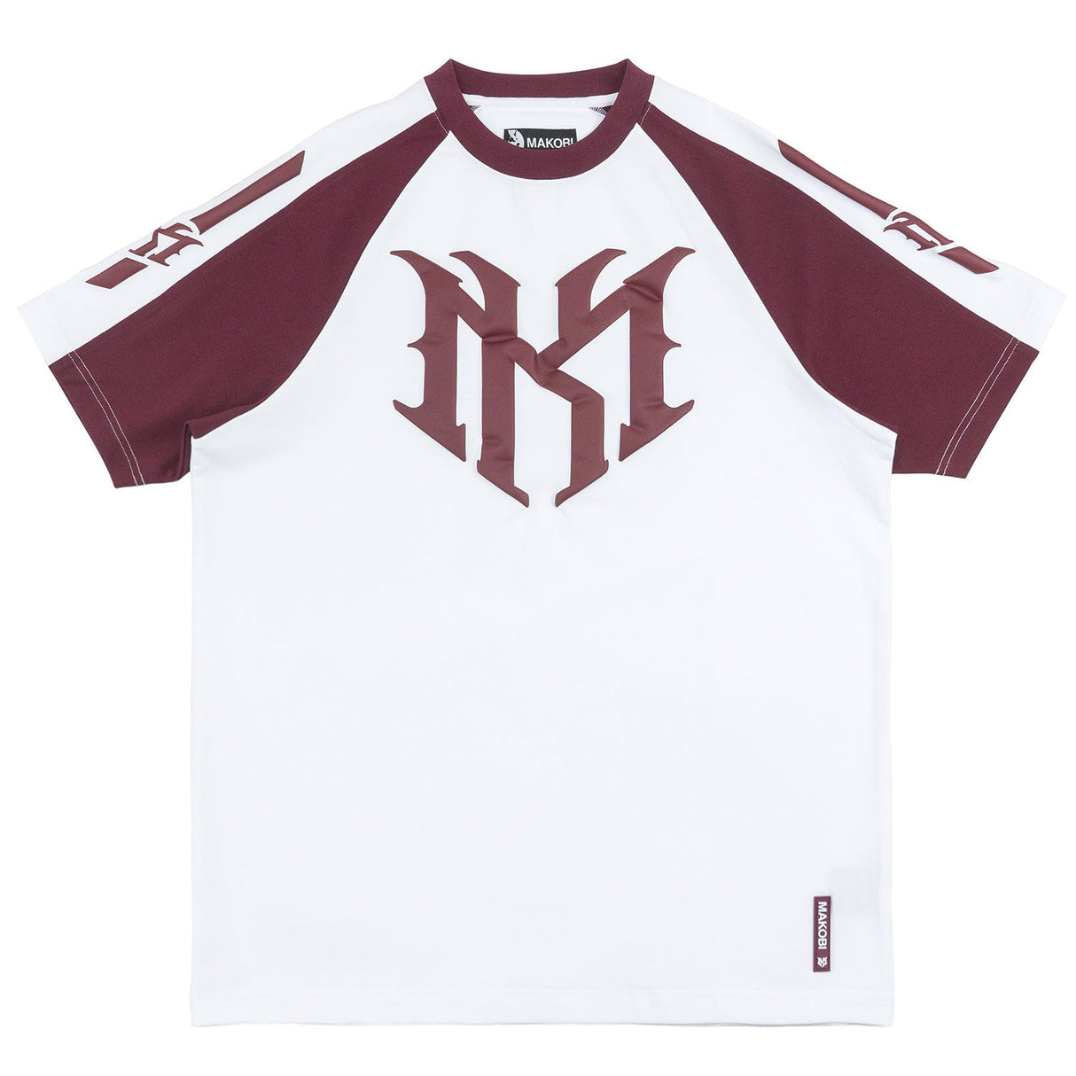 Makobi M119 Adorni Reglan T-shirt - Burgundy