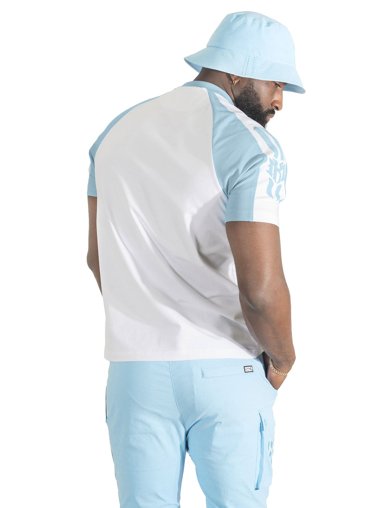 Makobi M119 Adorni Reglan T-shirt - Light Blue