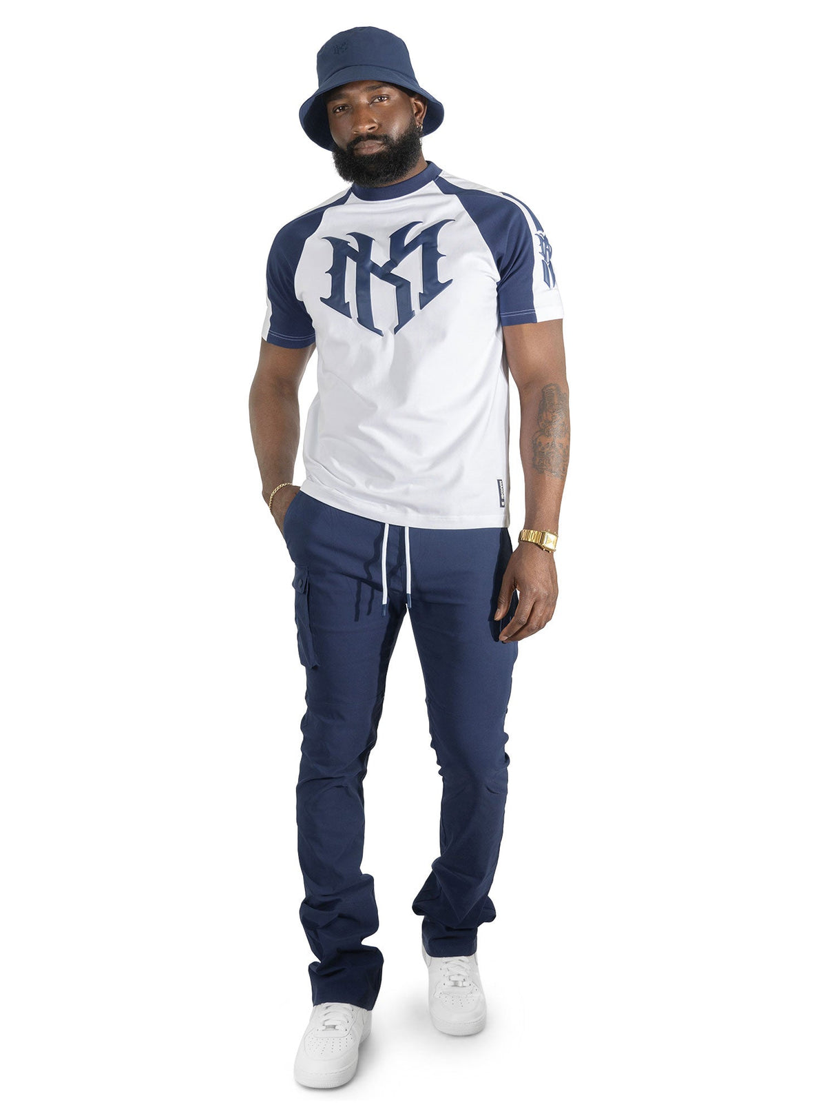 Makobi M119 Adorni Reglan T-shirt - Navy