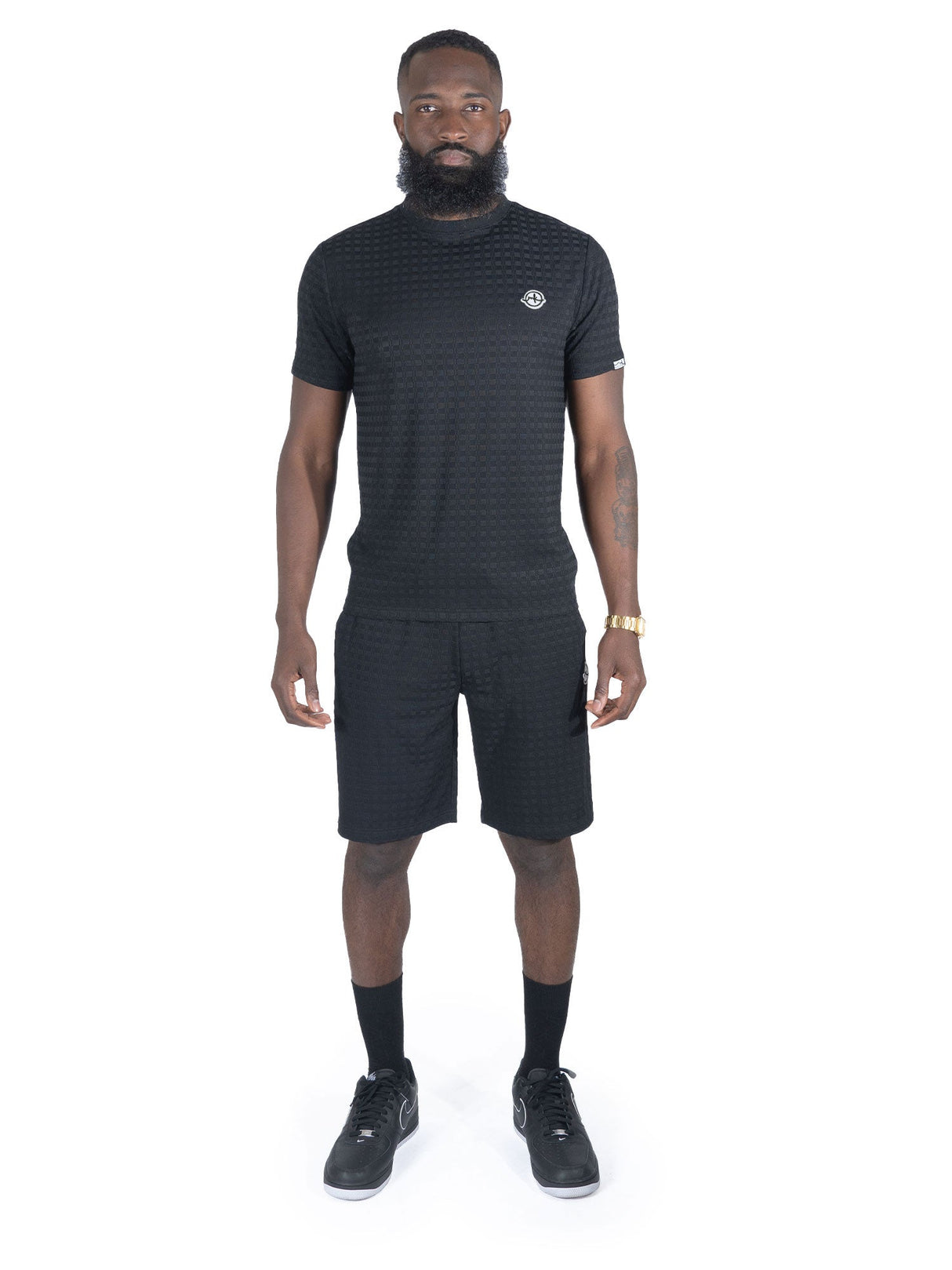 Makobi M121 Modena Knit Crewneck Tee - Black