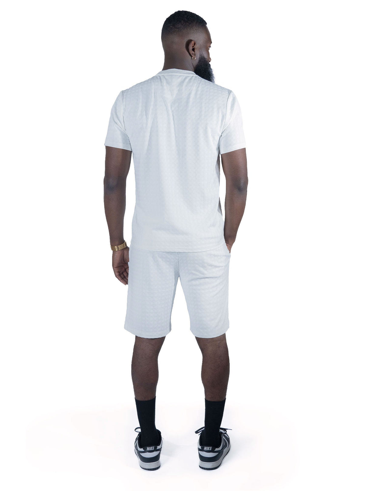 Makobi M121 Modena Knit Crewneck Tee - White