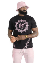 Makobi Jersey Shirt | M138 Prestige Tee - Black.Pink