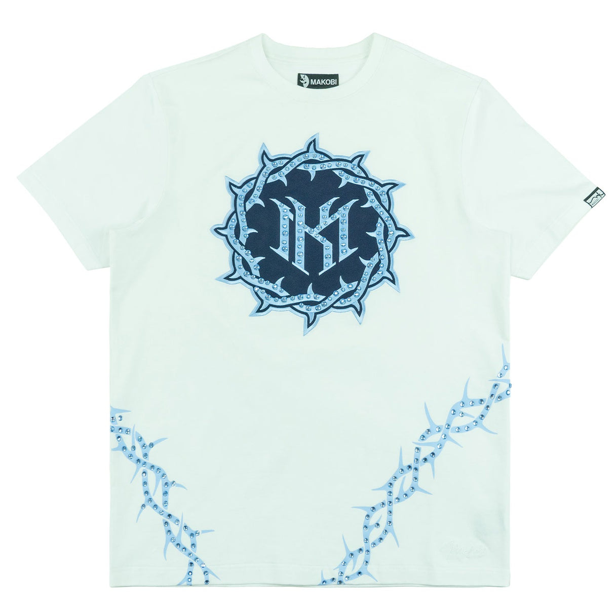 Makobi Jersey Shirt | M138 Prestige Tee - White.Navy