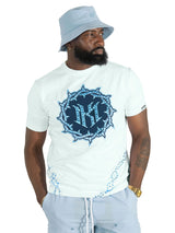 Makobi Jersey Shirt | M138 Prestige Tee - White.Navy