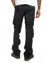 Makobi M1625 Sartoni Nylon Stacked Pants - Black