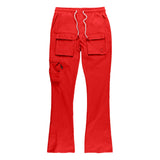 Makobi M1625 Sartoni Nylon Stacked Pants - Red