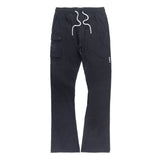 Makobi Nylon Pants | M1634 Adorni Stacked - Black