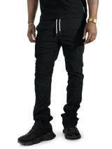 Makobi Nylon Pants | M1634 Adorni Stacked - Black