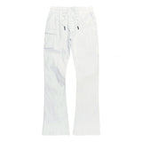 Makobi Nylon Pants | M1634 Adorni Stacked - White
