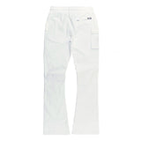 Makobi Nylon Pants | M1634 Adorni Stacked - White